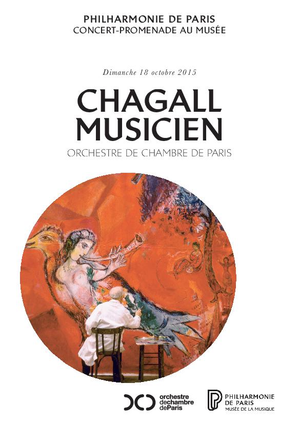 Week-end Chagall et la musique. Chagall Musicien. Orchestre de chambre de Paris. | 