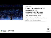 Colloque : Voix et adolescence : rapport à soi, rapport aux autres | 